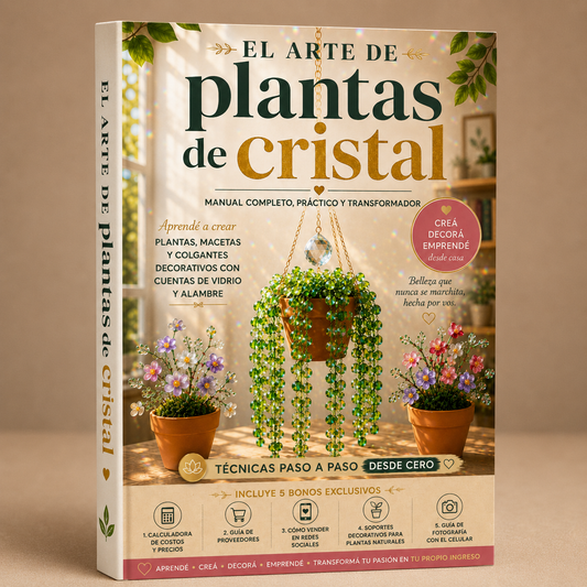 El Arte de las Plantas de cristal + 5 Bonos de regalo!!!!